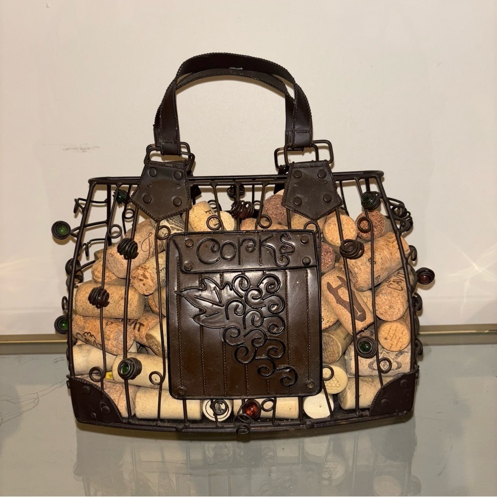 Metal Wire Cork Cage Storage Bag Cork Storage with Corks included